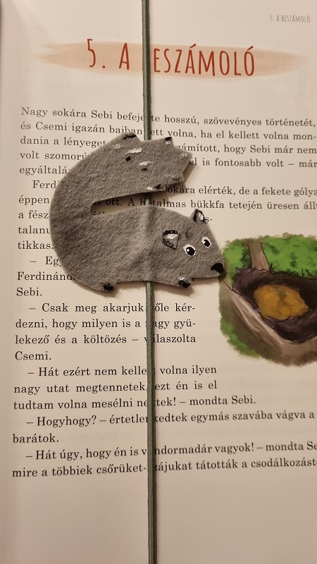 Könyvjelző -Péter, a pele